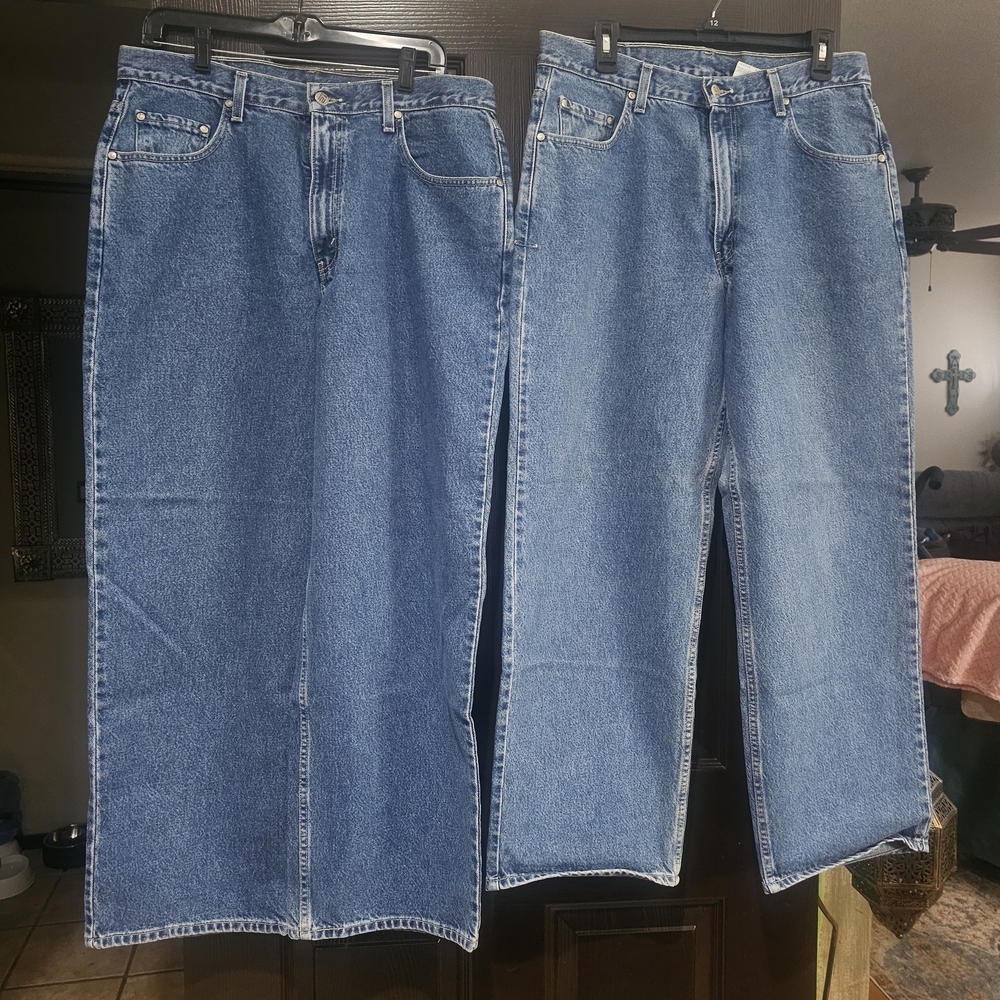 Men's Relaxed Fit Blue Jeans